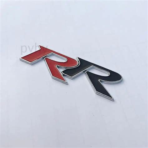 D Metal Rr Logo Car Stickers Emblem Rear Trunk Front Grill Badge