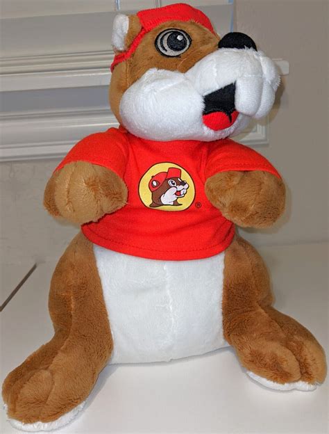 Buc Ees Beaver Mascot 10 Inch Plush Stuffed Animal Red Hat And Shirt