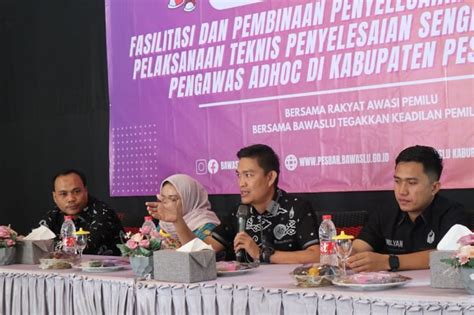 Gelar Rakor Bawaslu Pesibar Siapkan Panwascam Tangani Sengketa Cepat