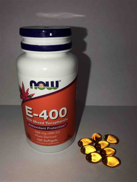 Витамин E NOW E 400 Mixed Tocopherols 100 капсул купить в интернет