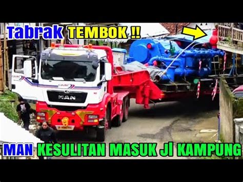 Truk Muatan Berat Di Jalan Ekstrim Hampir Nyangkut Rumah Warga YouTube