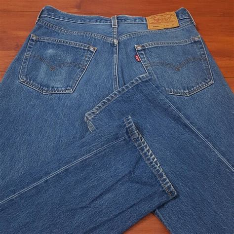 90s Medium Wash Levis 501 Jeans Fit Like 32 33w 3… Gem