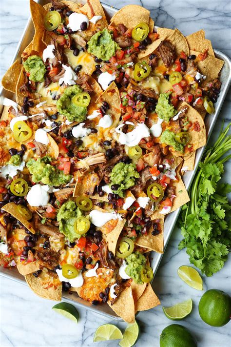 The Best Pulled Pork Nacho Recipe Damn Delicious