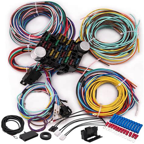 LOYPP 21 Circuit Wiring Harness Kit Universal Extra Long Wires 21