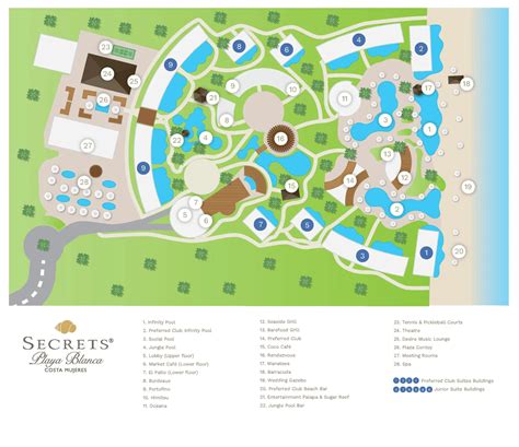 Secrets Playa Blanca Costa Mujeres Map (Most Up-To-Date) - All Maps