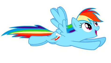 My Little Pony Rainbow Dash Flying 