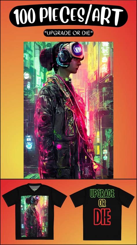 "CYBERPUNK ART" COLLECTION- 2023 | UPGRADE OR DIE | CAPITAL ILLUSTRATION