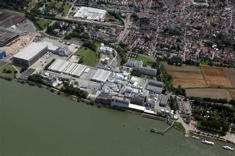 Aerial Image Budenheim Cityscape Of Budenheim In The State Of