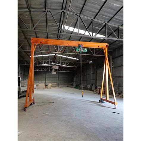 Out Door Heavy Duty Single Double Girder Rope Hoist Semi Goliath Gantry