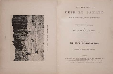 Deir el-Bahari, complete set of 7 volumes: Introduction volume: its ...