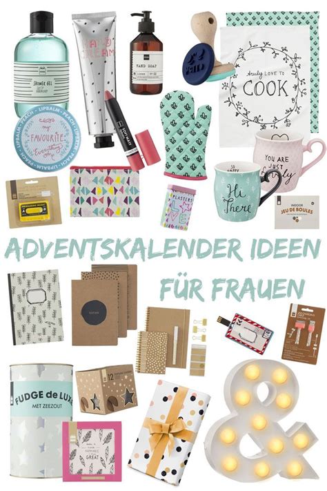 Adventskalender befüllen Ideen für Frauen Adventkalender