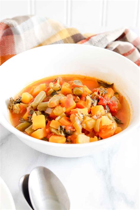 Harvest Veggie Soup {Whole30|Paleo|Keto|GF} • A Twisted Plate