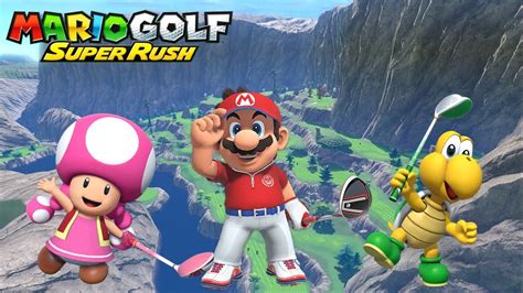 Mario Golf Super Rush Toadette Vs Mario Vs Koopa Troopa Ridgerock