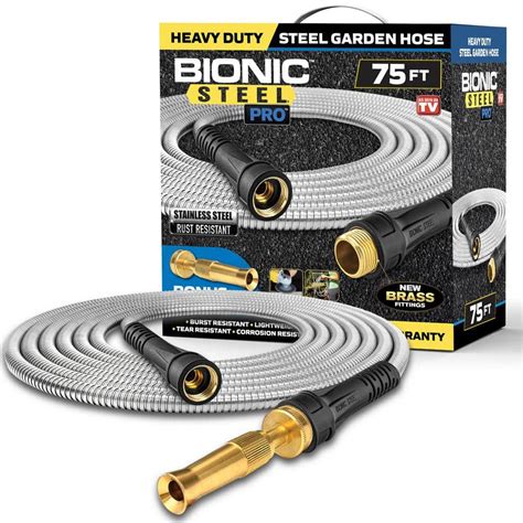 Bionic Steel Pro Garden Hose 304 Stainless Steel Metal Water Hose