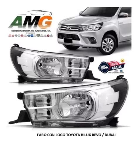 Faro Delantero Rh Toyota Hilux Revo Dubai C Logo Generico En Venta En