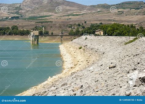 Sicilian Lake Stock Image Image Of Landscape Building 124944735