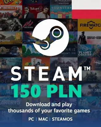 Karta podarunkowa STEAM Gift Card 150zł PLN wallet 13158314596 Sklepy