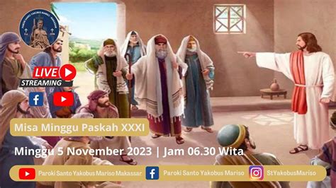 LIVE MISA MINGGU HARI RAYA YESUS KRISTUS 26 11 2023 Jam 06 30 WITA