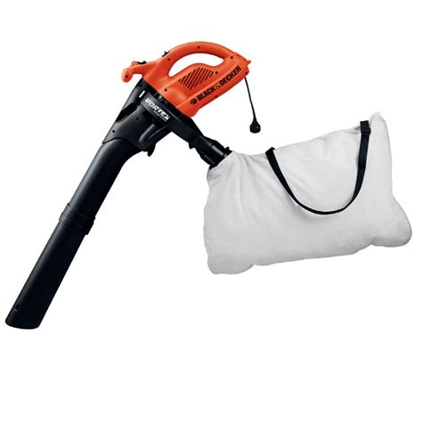 Black And Decker 12 Amp 320 Cfm 200 Mph Sweeper Corded Electric Leaf Blower Vacuum Kit Included At