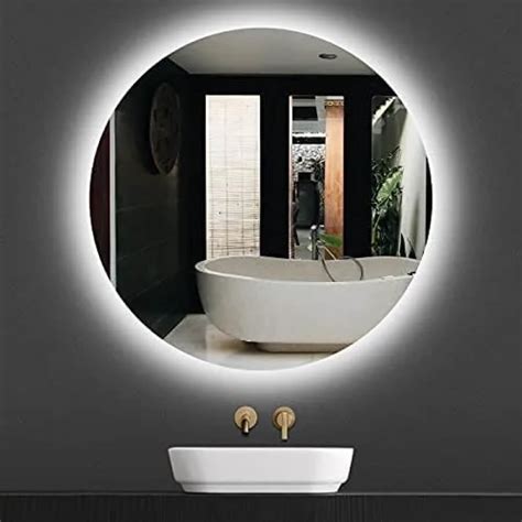 Espelho Led Frio Redondo Branco 60cm High Glass