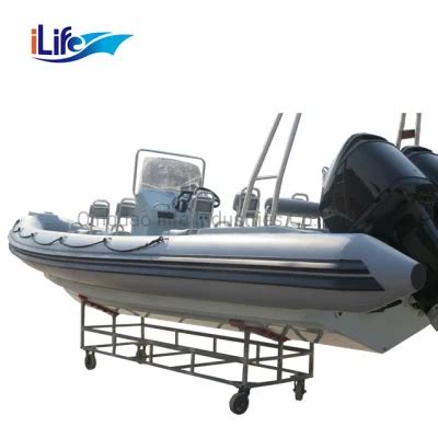 Ilife 7 5m PVC Hypalon Rigid Hull Firberglass Inflatable Rubber Fishing