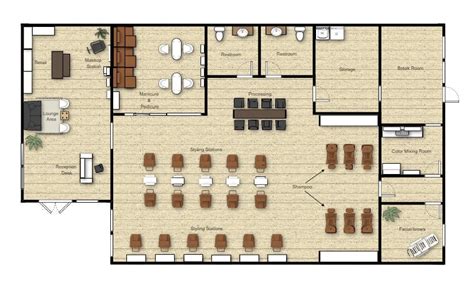 Nail Salon Floor Plan Design Floor Roma