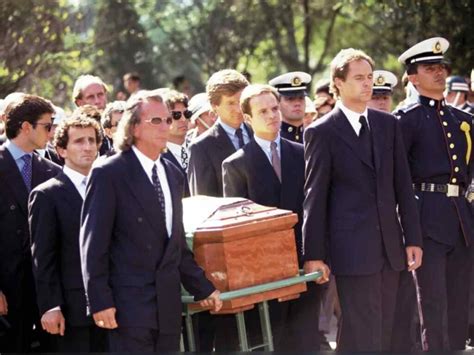 What happened during Ayrton Senna’s funeral?