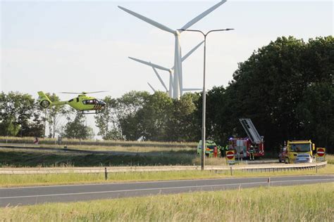 Ernstig Ongeval Op Afrit Van Snelweg Rijksweg A7 L 110 2 Bolsward