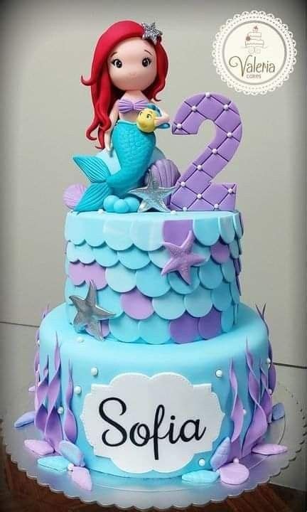 Pin By Pily Flores On Pasteles Infantiles Mermaid Birthday Cakes