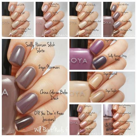 Zoya Naturel Comparisons AKA The Great Nude Polish Comparison Postby