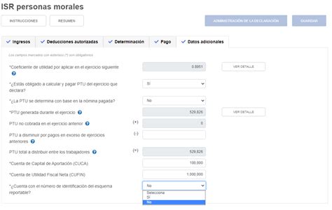 Declaración Anual De Personas Morales 2020 Prontuario De