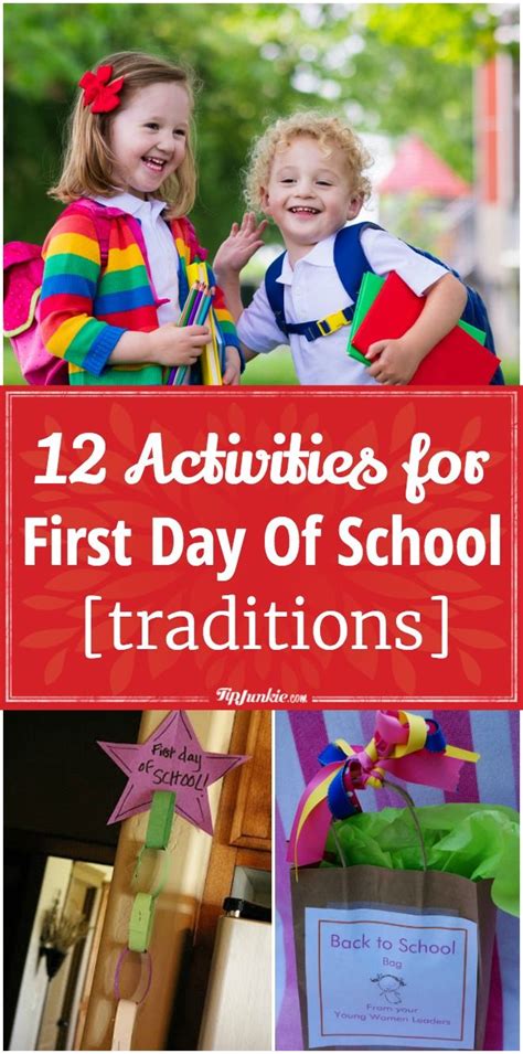 Some Pictures With The Words 12 Activities For First Day Of School