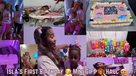 Isla 1️⃣st Birth🎂day🥳💕😍🥰 Mini T Haul 🎁 Funny🤣 Youtube