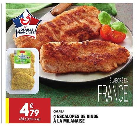 Offre Escalopes De Dinde La Milanaise Corril Chez Aldi