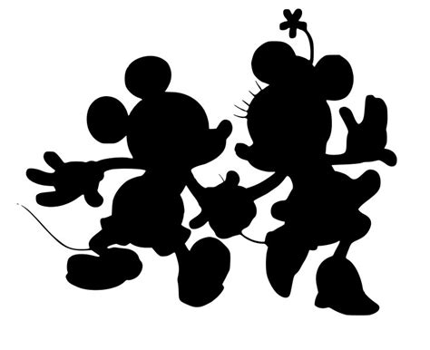 Mickey Minnie Mouse Silhouette Svg