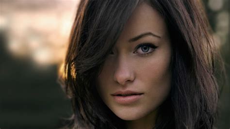 Wallpaper Face Long Hair Black Hair Nose Olivia Wilde Emotion