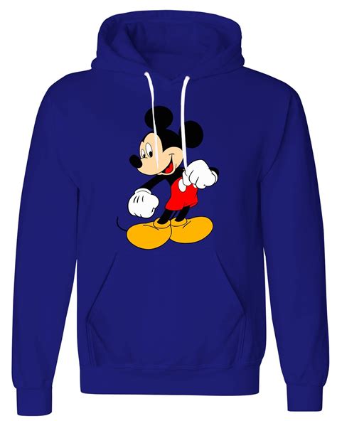 Disney Mickey Mouse Fleece Hoodie Mens Womens Classic Disney Sweatshirt