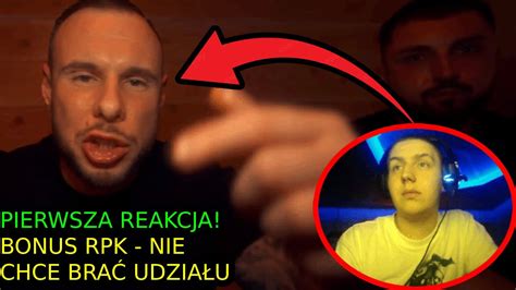 Bonus Rpk Nie Chc Bra Udzia U Ft Dj Steez Pierwsza Reakcja I