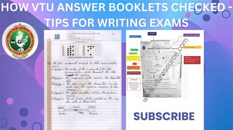 HOW VTU ANSWER BOOKLETS ARE CHECKED TIPS FOR WRITING EXAMS YouTube