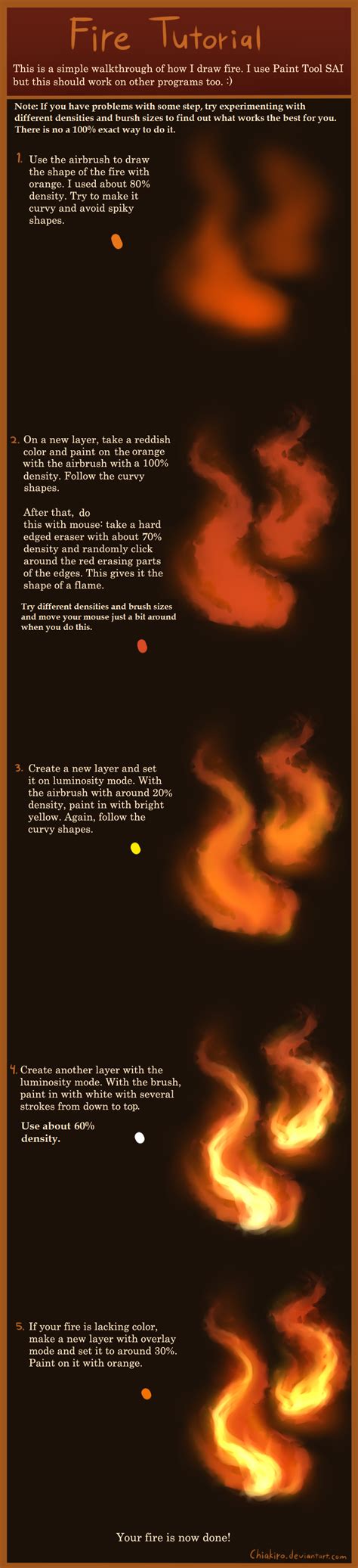 Fire Tutorial by Chiakiro on DeviantArt | Digital painting tutorials ...