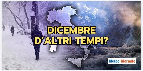 Meteo Dicembre più glaciale del secolo con freddo gelo e neve in