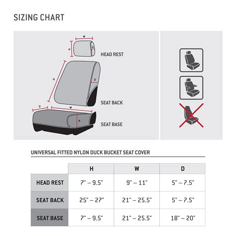 Carhartt Universal Nylon Duck Canvas Fitted Bucket Seat Covers Durable Seat