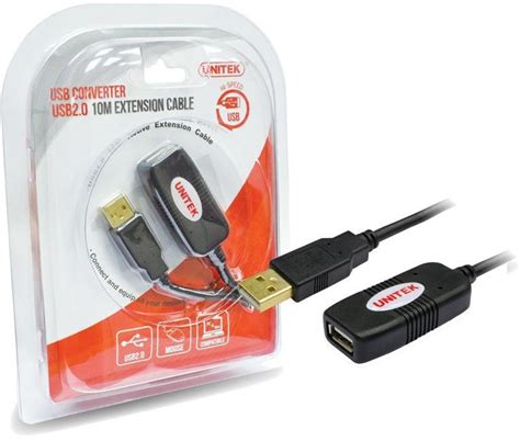 UNITEK Y 250 5M Active USB Extension Cable Black Nivo Co Za