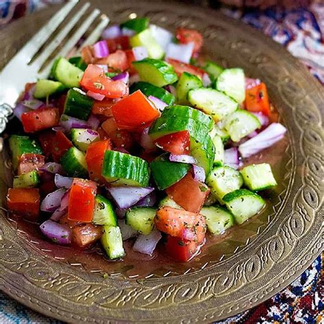 Salad Shirazi Persian Cucumber Tomato Salad Unicorns In The Kitchen