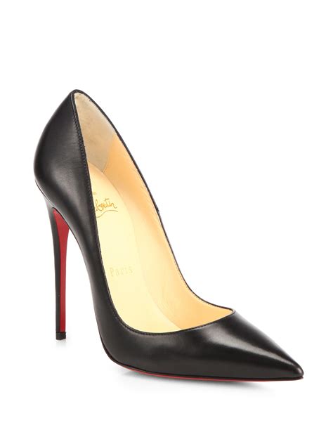 Christian louboutin So Kate Kid Leather Pumps in Black | Lyst