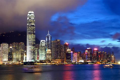 Hong Kong Victoria Harbor During Sunset Photograph By Ngkaki Pixels