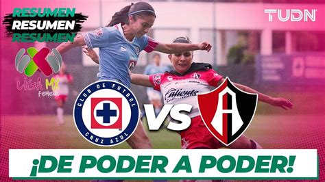 Resumen Cruz Azul Vs Atlas Liga Mx Femenil Ap J Ad