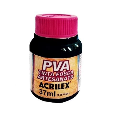 Tinta Pva Fosca Ml Preto Acrilex Submarino