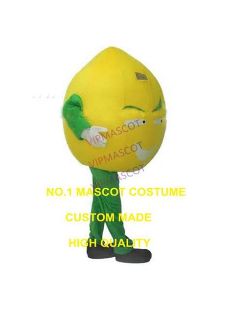 sour lemon mascot costume adult size cartoon lemon fruit theme anime