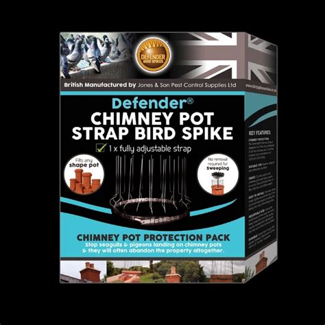 Defender Chimney Pot Strap Bird Spike Pack